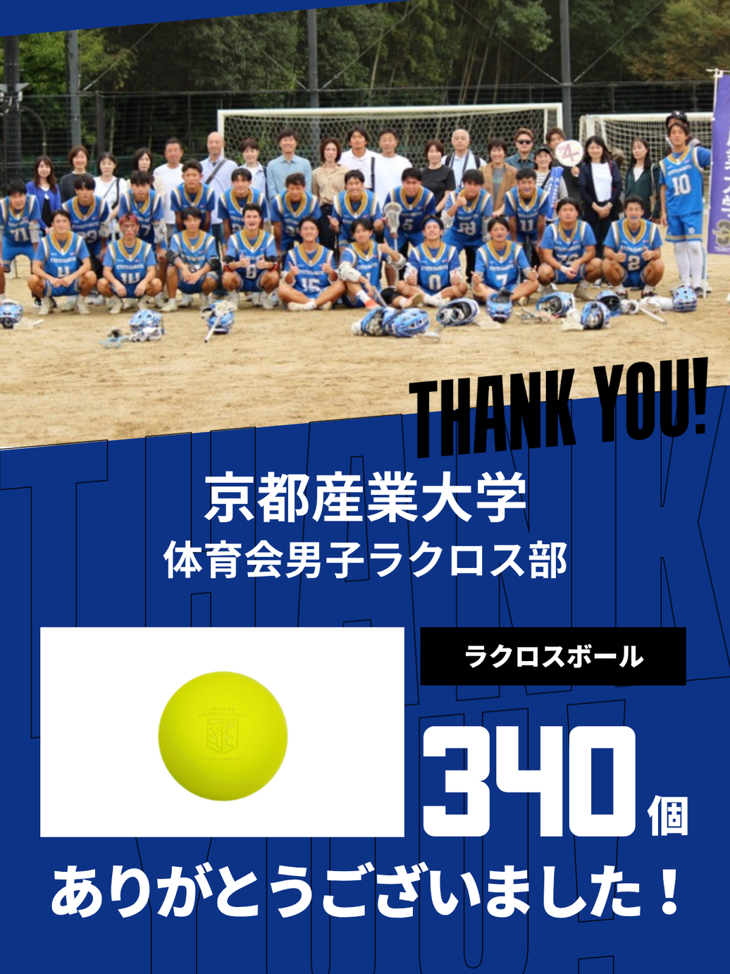 CHEER UP! for 京都産業大学 体育会男子ラクロス部 vol.2