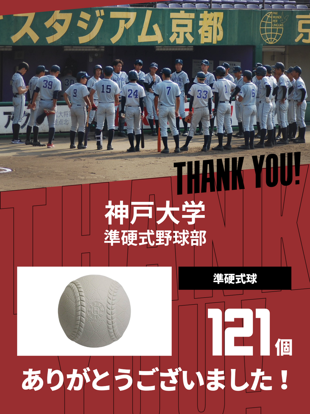 CHEER UP! for 神戸大学 準硬式野球部