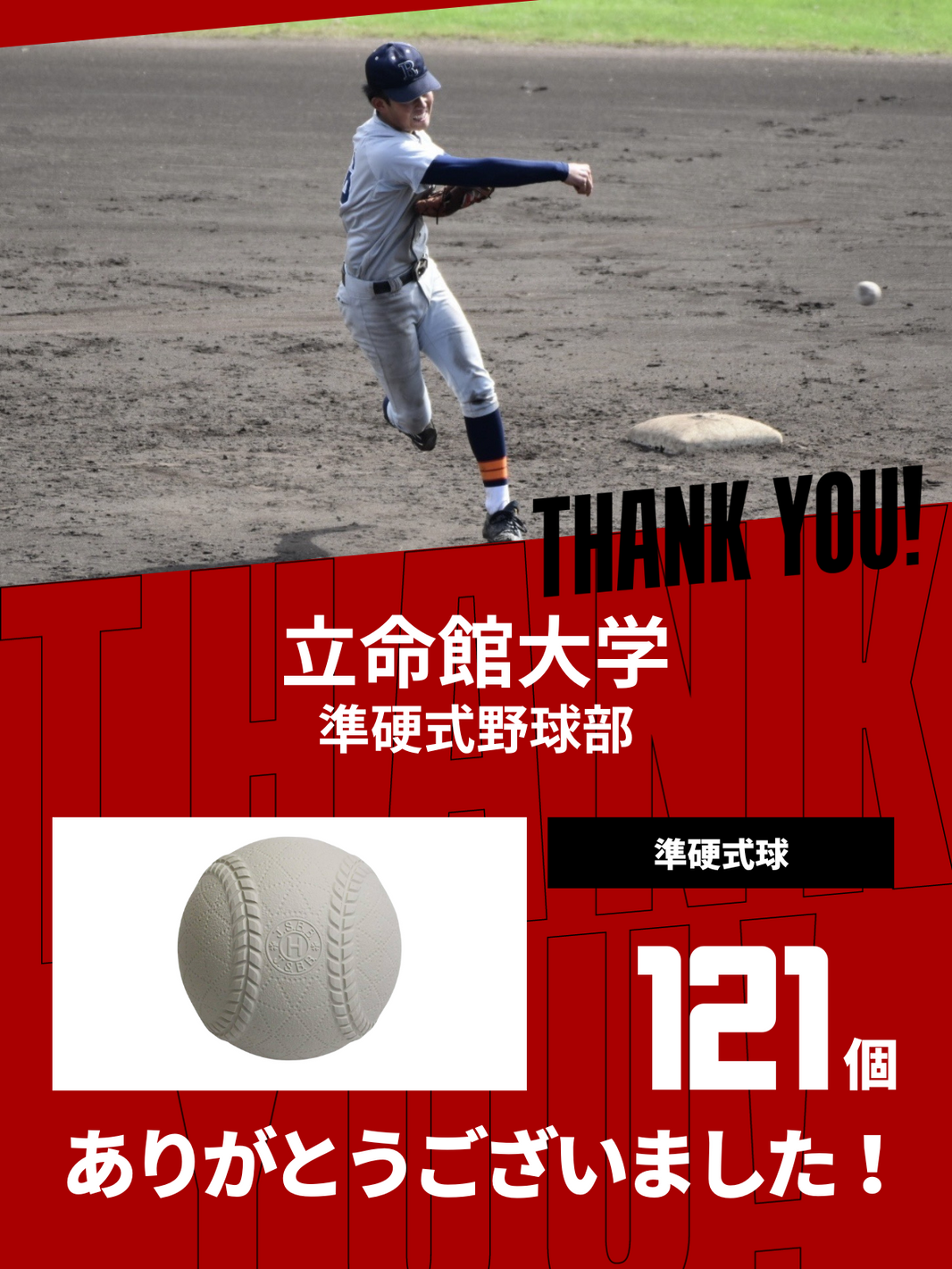 CHEER UP! for 立命館大学　準硬式野球部